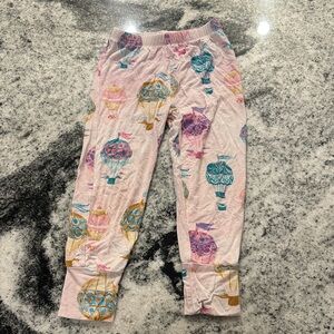 Posh Peanut Gemma Bamboo Hot Air Balloon Print Pajama Bottoms only 3T‎